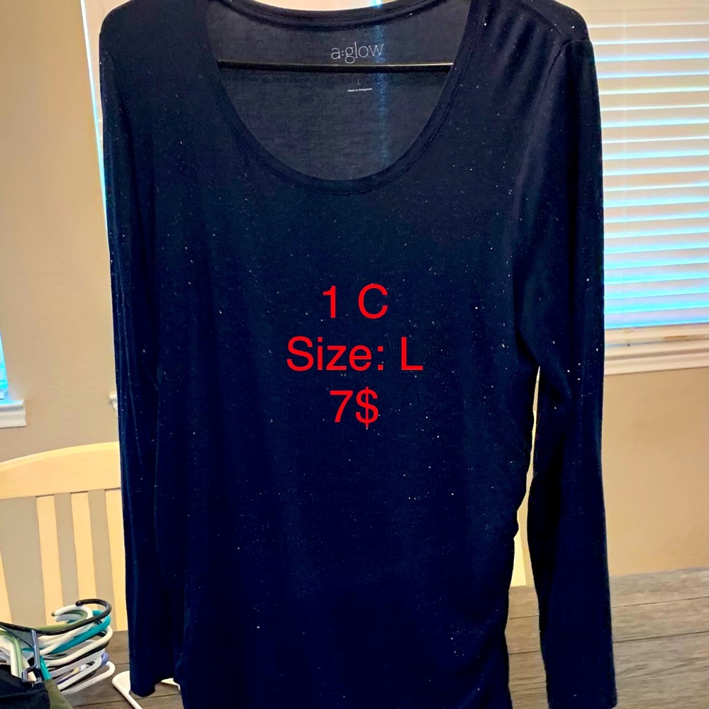Blue maternity top from target
